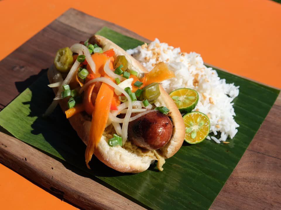SR Banana mustard on the Fatt Boil by Guerrilla Street Foods for publication October 27, 2021